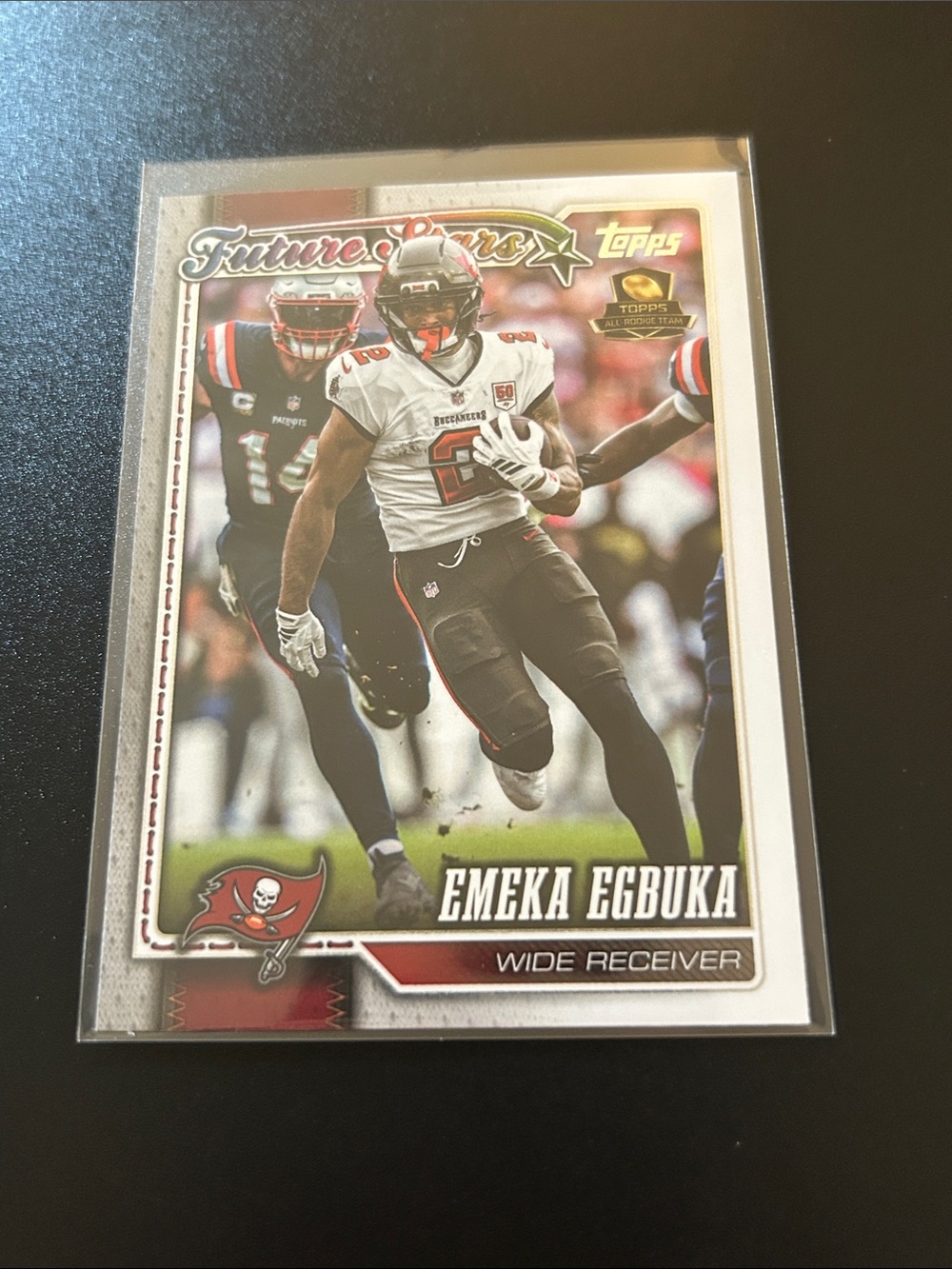 Topps Emeka Egbuka Tampa Bay Buccaneers Trading Card - Red, White, Black